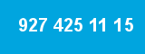 927 425 11 15 927 425 11 15